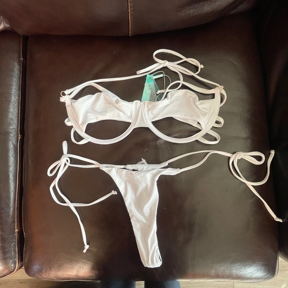 White bathing suit